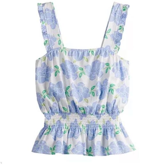 Draper James RSVP Floral Peplum Top - Picture 1 of 9